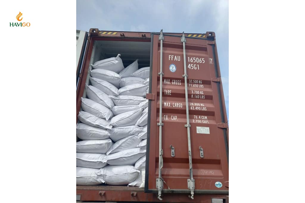 Cassia packaging by woven polypropylene bags