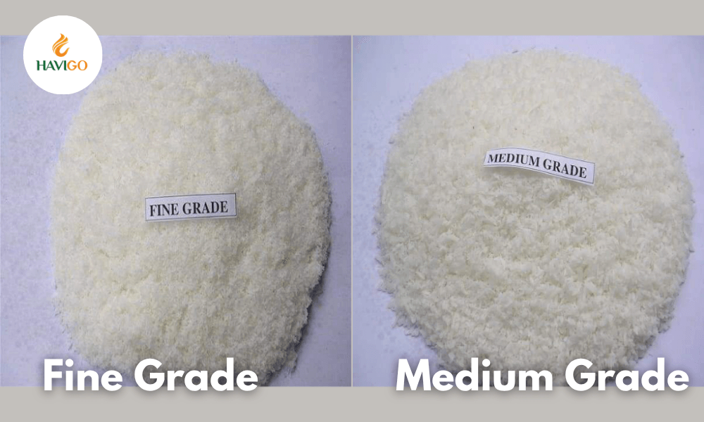 Key Grades and Textures of Dried Coconut 